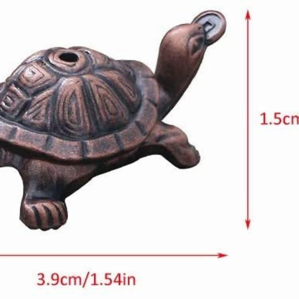 Bronze lucky money Turtle incense stick Holder